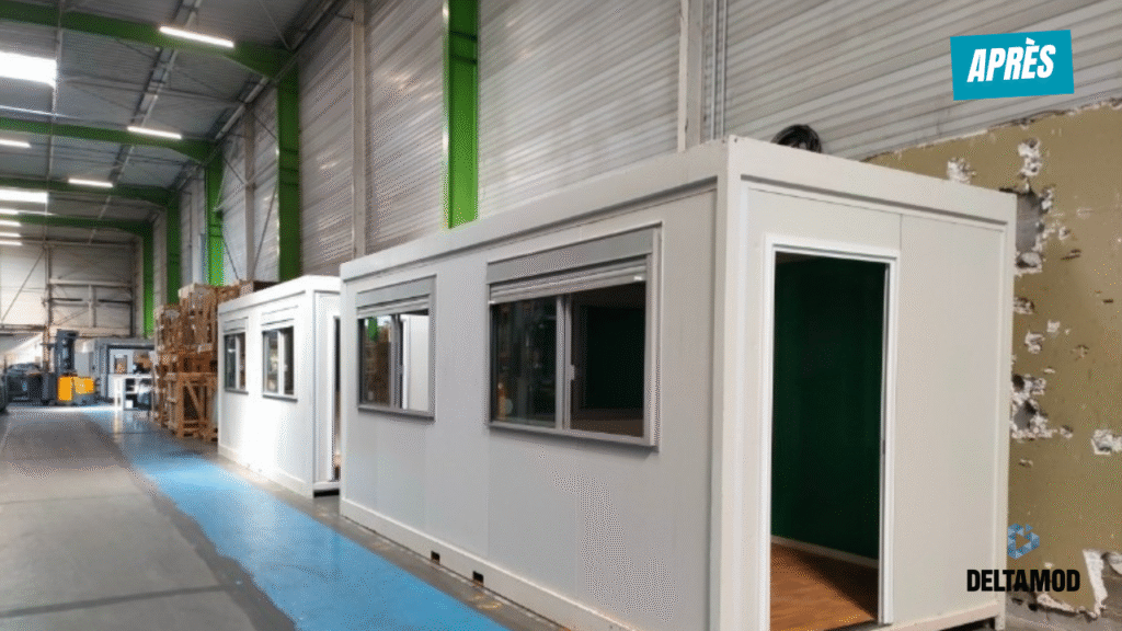 résultat après les travaux de réemploi modulaire