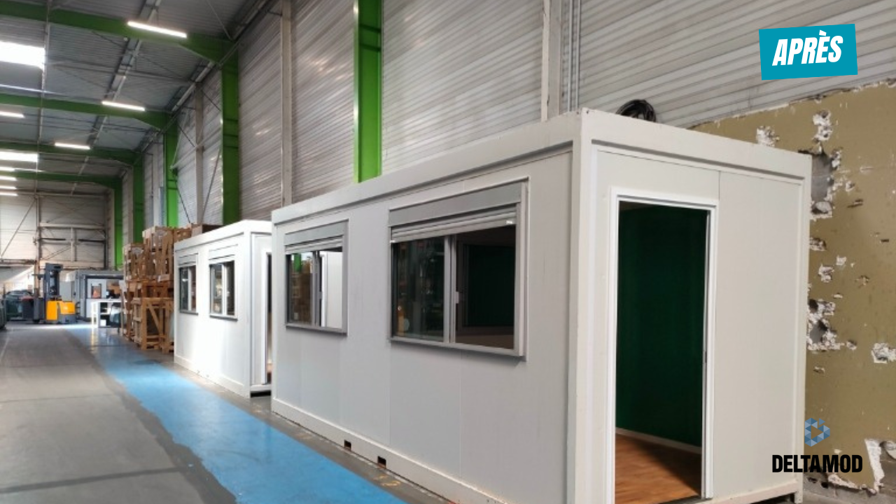 résultat après les travaux de réemploi modulaire