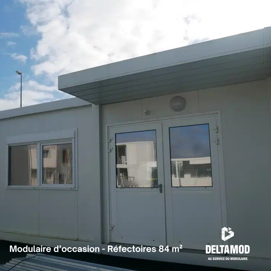 salle de classe occasion modulaire avec auvent casquette