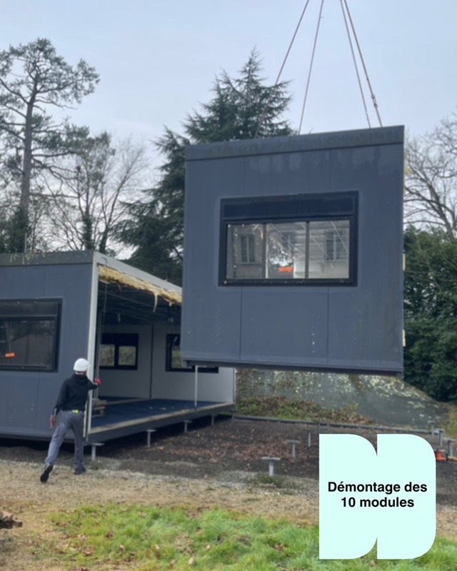 démontage des modules pour recondionnement usine deltamod